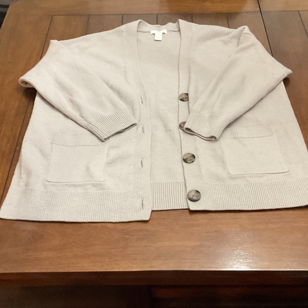 H&M Light Beige Knit Cardigan